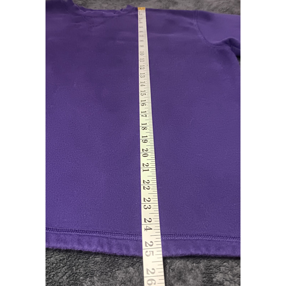 On Your Mark Women's Large Sweatshirt Pullover Crewneck Long Sleeve Purple - Picture 7 of 8